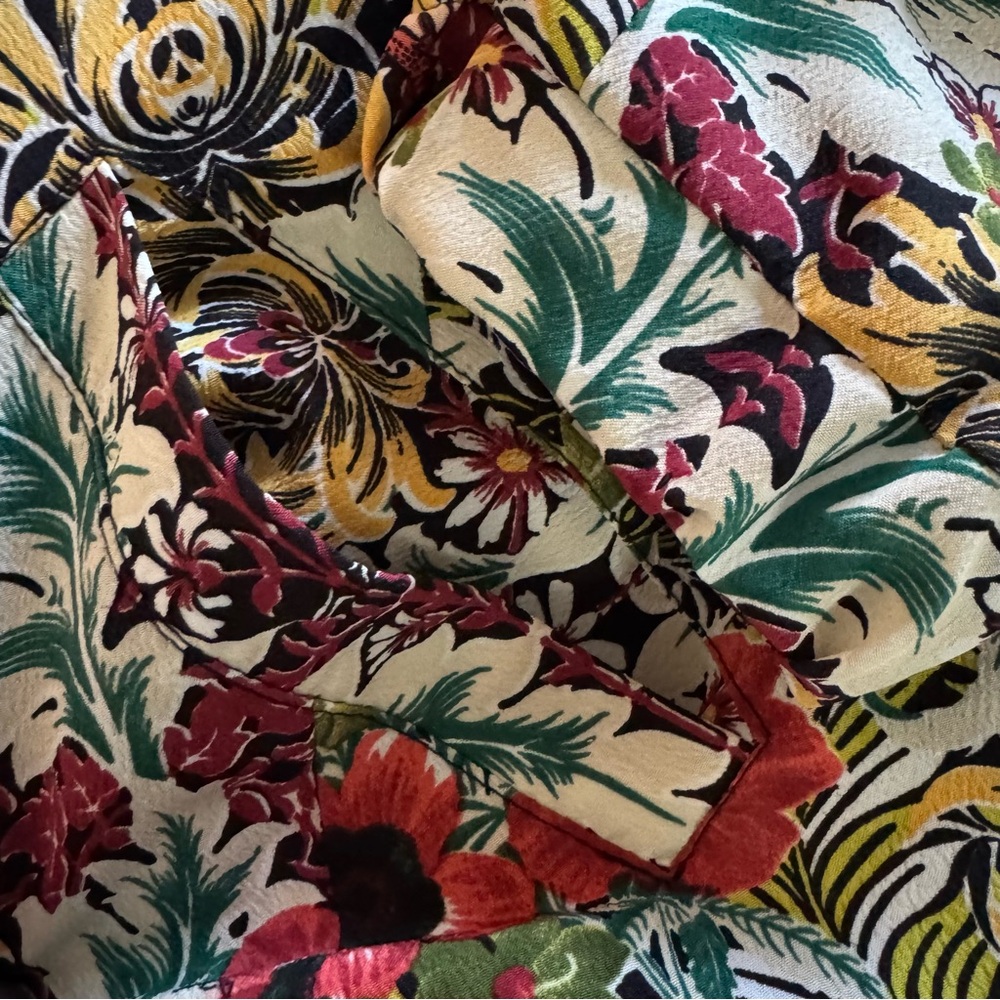 Topshop Floral Bomber Jacket - Picture 4 of 9